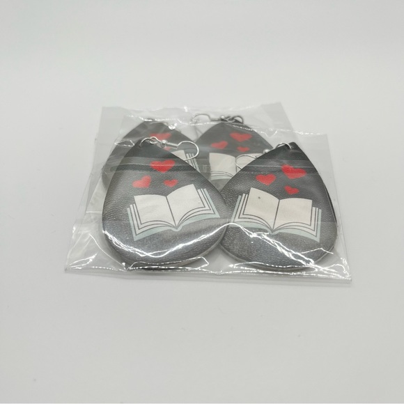 School Teacher Dangle Earrings Lightweight Faux Leather Set 7 Pairs Fun Design - Picture 4 of 7